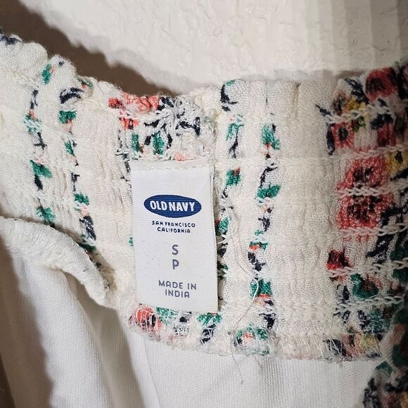 Women's sz Small Old Navy Maxi Peasant Floral Dress Small - Lightweight & Flowy - Picture 2 of 5